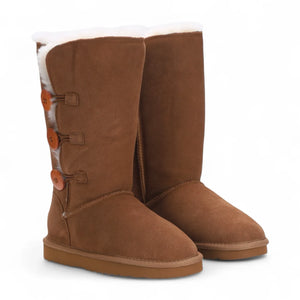Willow - Women's Sheepskin Suede Winter Mid-Calf Boots-TruClothing