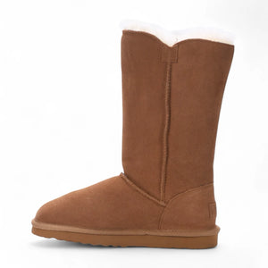 Willow - Women's Sheepskin Suede Winter Mid-Calf Boots-TruClothing