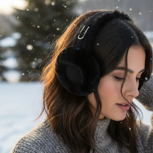 Womens Sheepskin Shearling Winter Ear Muffs-TruClothing