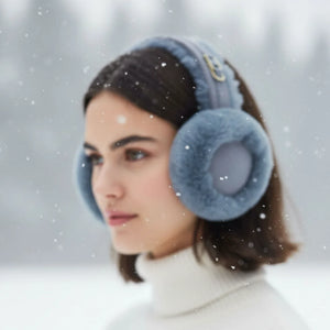 Womens Sheepskin Shearling Winter Ear Muffs-TruClothing
