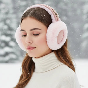 Womens Sheepskin Shearling Winter Ear Muffs-TruClothing