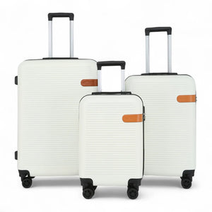 Hard Shell Classic 4-Wheel Luggage Suitcase Set-TruClothing