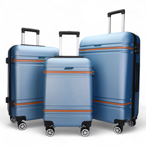 Hard Shell Modern 4-Wheel Luggage Suitcase Set-TruClothing
