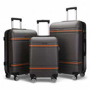 Hard Shell Modern 4-Wheel Luggage Suitcase Set-TruClothing