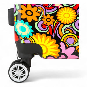 Hard Shell Suitcase Flower Heart Printed Luggage Travel Bag-TruClothing