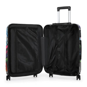 Hard Shell Suitcase Flower Heart Printed Luggage Travel Bag-TruClothing