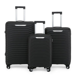 Hard Shell Suitcase Travel Set Durable Polypropylene Luggage-TruClothing