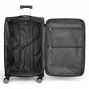 Lightweight Expandable Luggage Softshell 8 Weel Suitcase Set-TruClothing