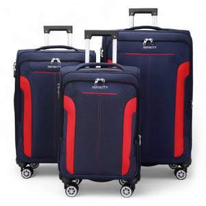 Lightweight Expandable Luggage Softshell 8 Weel Suitcase Set-TruClothing