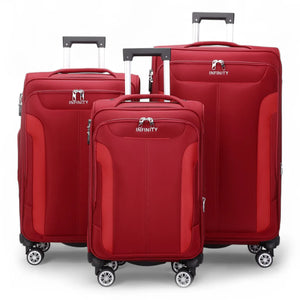 Lightweight Expandable Luggage Softshell 8 Weel Suitcase Set-TruClothing