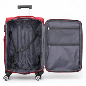 Lightweight Expandable Luggage Softshell 8 Weel Suitcase Set-TruClothing
