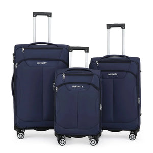 Lightweight Soft Shell Luggage Set Travel Suitcases-TruClothing