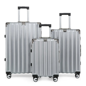 Robust Hard Shell Luggage 8 Wheel Suitcase Set-TruClothing