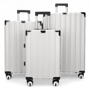 Robust Hard Shell Luggage 8 Wheel Suitcase Set-TruClothing