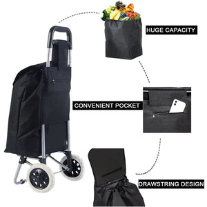 Shopping Trolley Folding Lightweight Grocery Bag-TruClothing