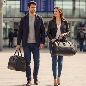 Windsor - Genuine Leather Large Travel Duffle Bag-TruClothing