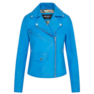 Women's Real Leather Brando Style Biker Jacket-TruClothing