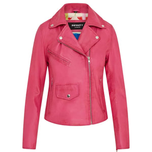 Women's Real Leather Brando Style Biker Jacket-TruClothing