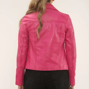 Women's Real Leather Brando Style Biker Jacket-TruClothing