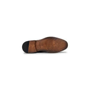 Everett - Men's Brown Polished Leather Cap Toe Derby Shoes