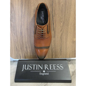 Jenson - Men's Brown Leather Lace Up Oxford Shoes-TruClothing