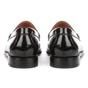Joseph - Men's Black Penny High-Shine Polished Loafers