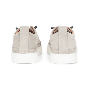 Josh - Men's Grey Suede Leather Trainers-TruClothing