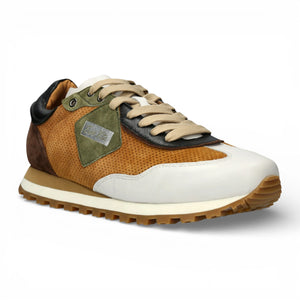 Aglae 02 - Men's Tan White Leather Sneakers