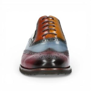 Antonin 01 - Men's Black Burgundy Leather Oxford Shoes
