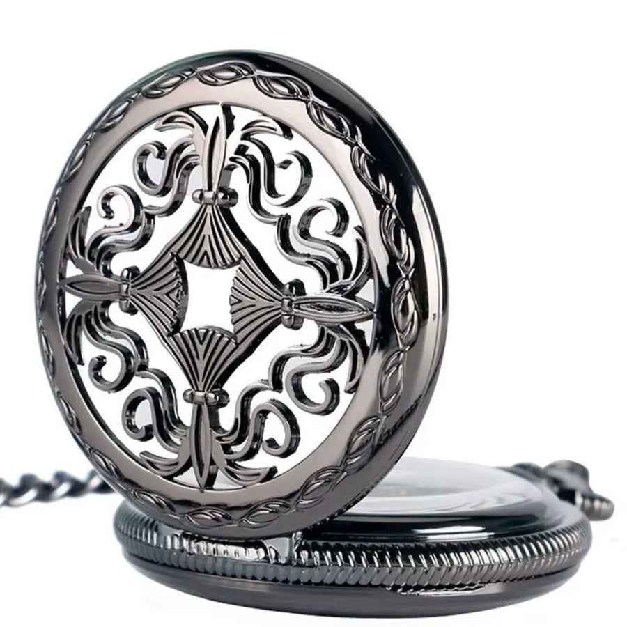 Mechanical Skeleton Antique Brass Vintage Pocket Watch-TruClothing