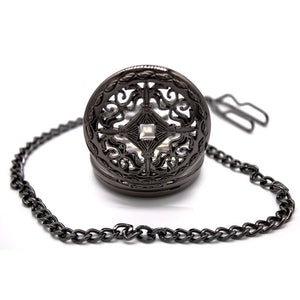 Mechanical Skeleton Antique Brass Vintage Pocket Watch-TruClothing