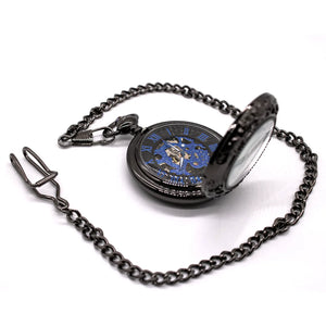 Mechanical Skeleton Half Hunter Vintage Pocket Watch-TruClothing