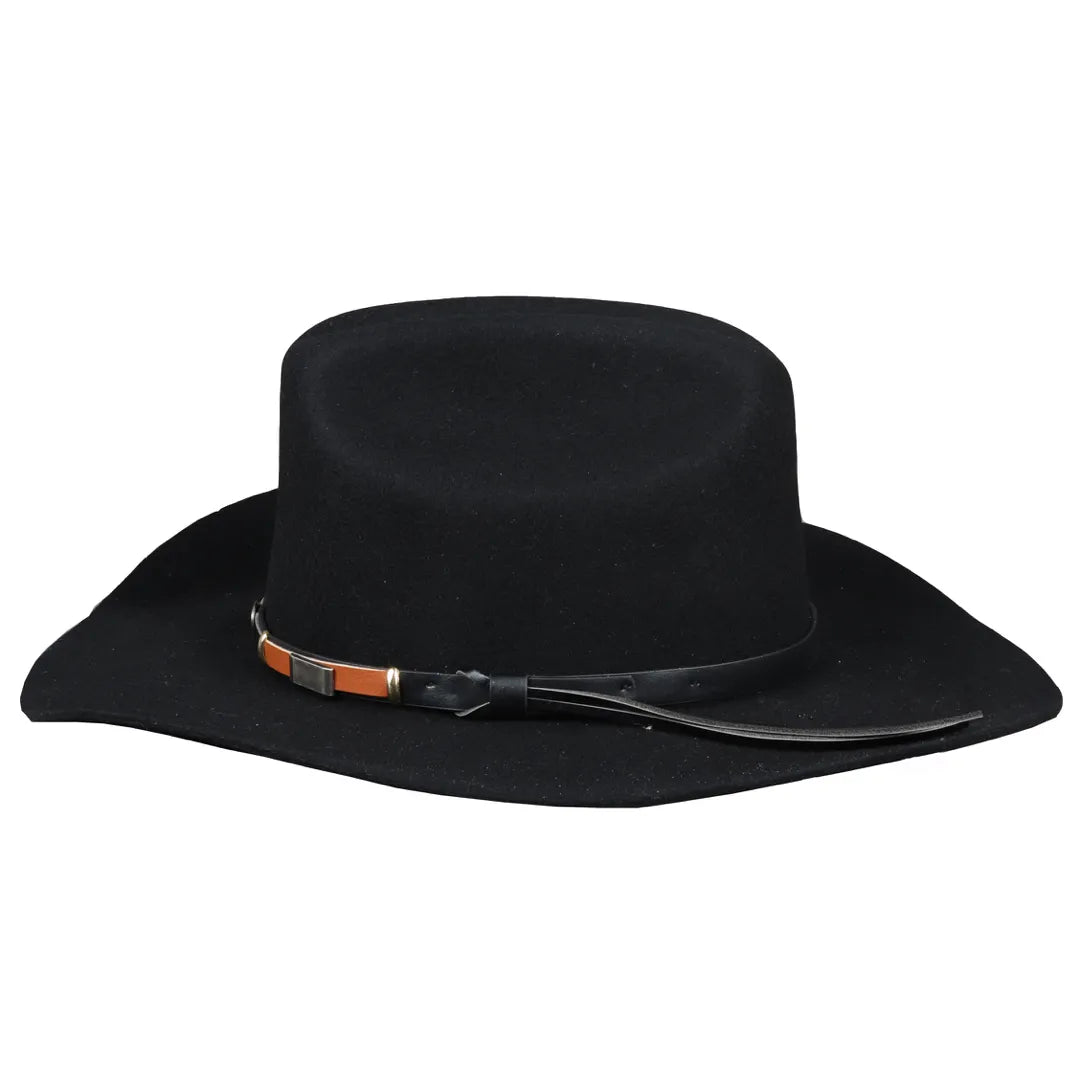Men's 100% Wool Felt Wide Brim Cowboy Hat
