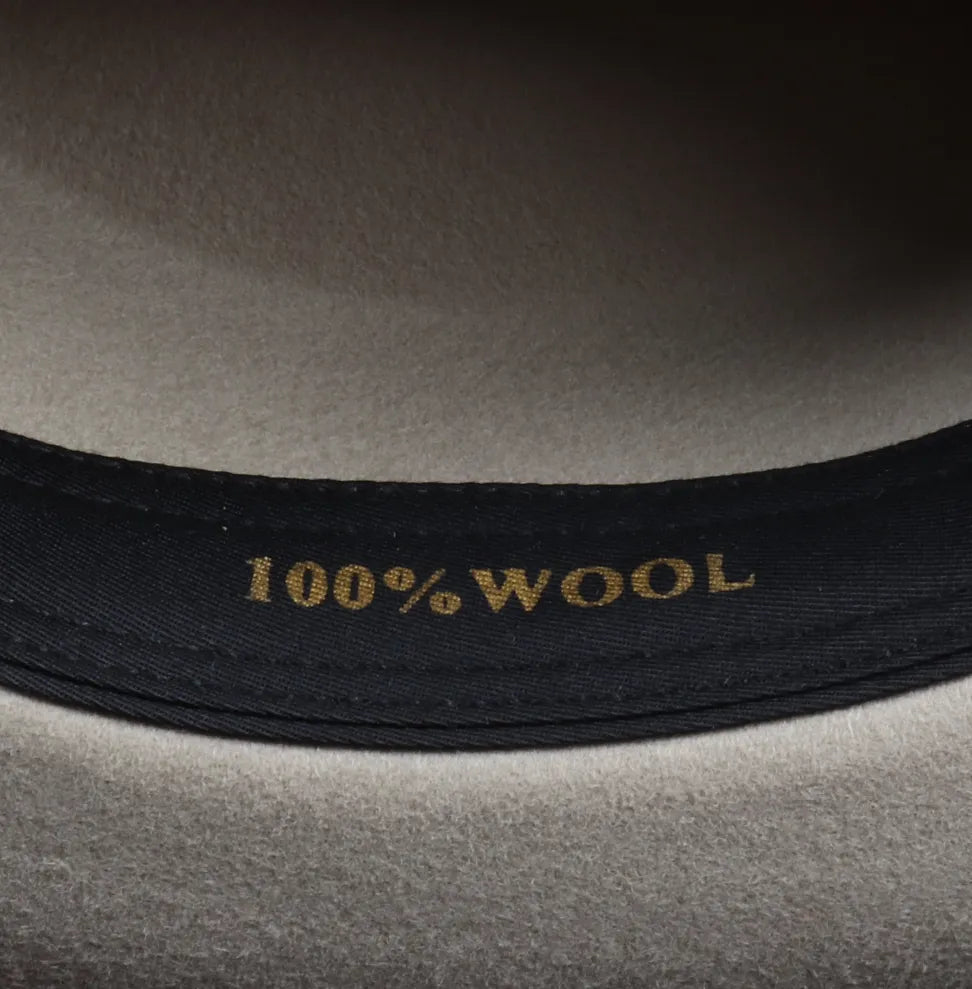 Chapeau de cowboy à large bord en feutre 100 % laine pour hommes