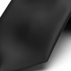 Men's Black Classic Formal Satin Tie-TruClothing