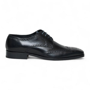 Men’s Black Leather Classic Formal Lace-Up Brogue Shoes