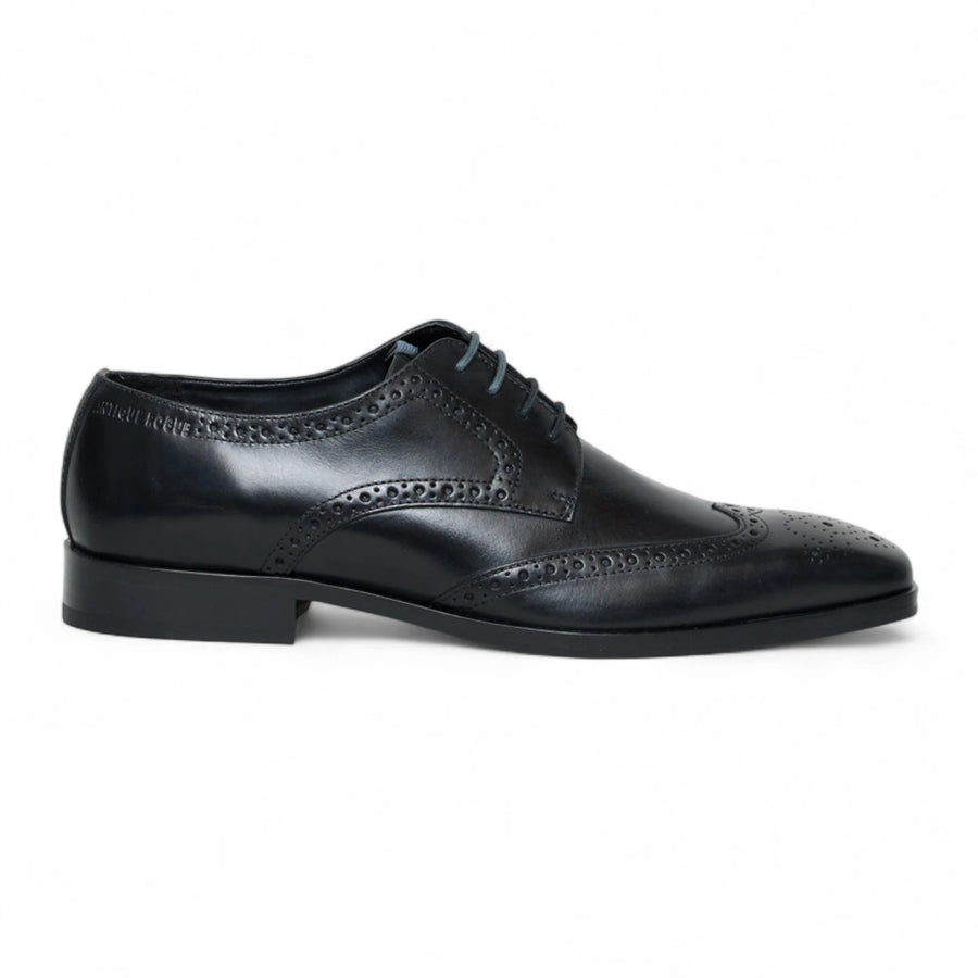 Men’s Black Leather Classic Formal Lace-Up Brogue Shoes