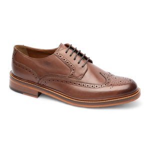 Men’s Brown Leather Brogue Dress Shoes