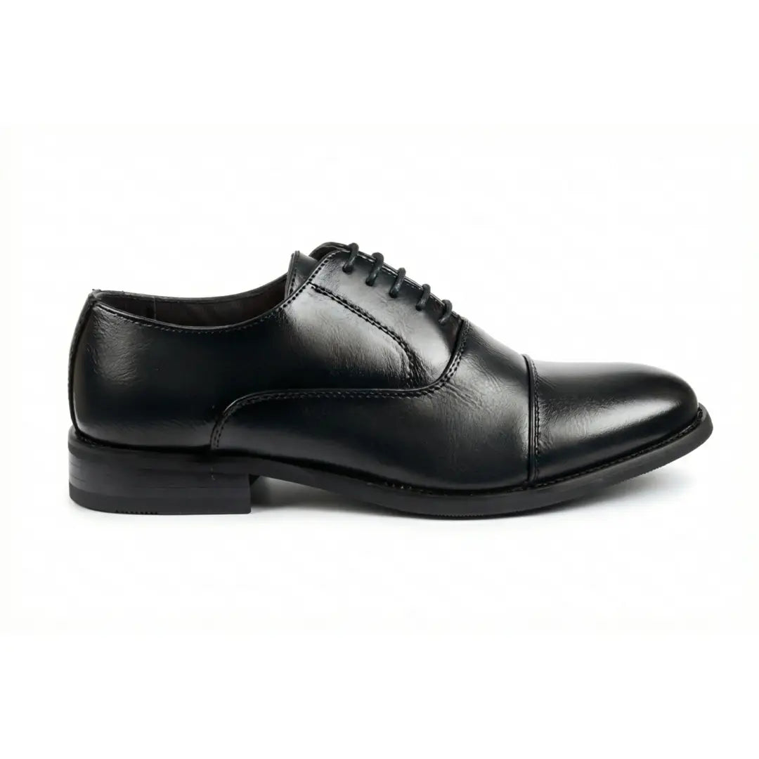 Men’s Classic Cap-Toe Oxford Lace-Up Shoes-TruClothing