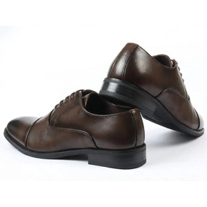 Men’s Classic Cap-Toe Oxford Lace-Up Shoes-TruClothing