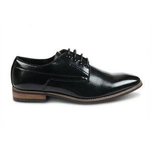 Men’s Classic Plain Toe Lace-Up Derby Shoes-TruClothing