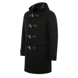 Men's Classic Toggle Fastener Hooded Duffle Coat-TruClothing