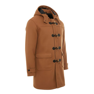 Men's Classic Toggle Fastener Hooded Duffle Coat-TruClothing