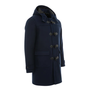 Men's Classic Toggle Fastener Hooded Duffle Coat-TruClothing