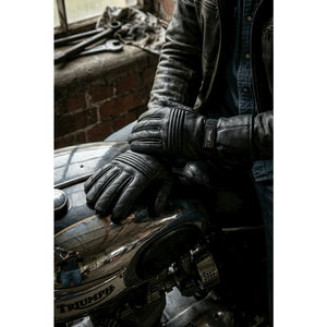 Men’s Cowhide Leather Thermal Insulation Motorcycle Gloves-TruClothing