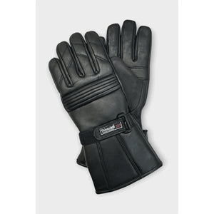 Men’s Cowhide Leather Thermal Insulation Motorcycle Gloves-TruClothing