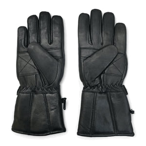 Men’s Cowhide Leather Thermal Insulation Motorcycle Gloves-TruClothing