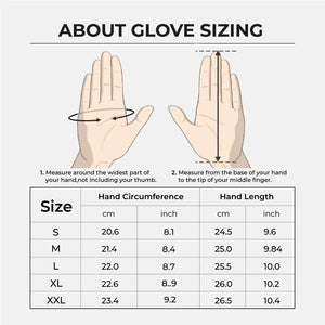 Men’s Cowhide Leather Thermal Insulation Motorcycle Gloves-TruClothing