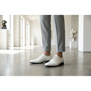 Men’s Formal Patent PU Leather Oxford Shoes-TruClothing