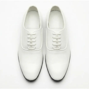 Men’s Formal Patent PU Leather Oxford Shoes-TruClothing